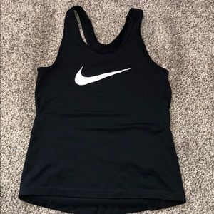 Kids nike pro black tank top